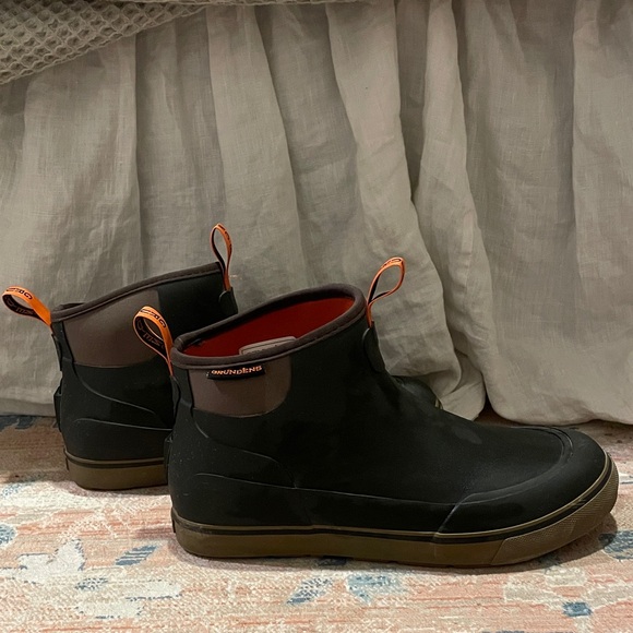 Grundens Black and Brown Rain Boots - Picture 1 of 7